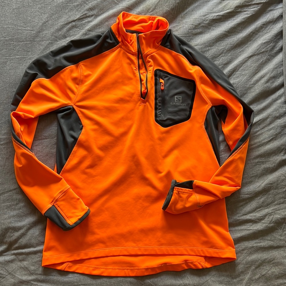 Men’s Orange ActiTherm 1/4 Zip Pullover